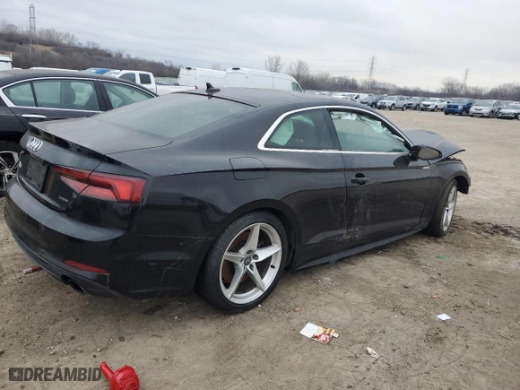 2019 Audi A5 Coupe Premium with VIN WAUSNAF58KA018176, listed as a Copart auction lot 44235655 with 99,999 mi miles and Clean Title. Bid and sale history available at carsss.com. Image 3.