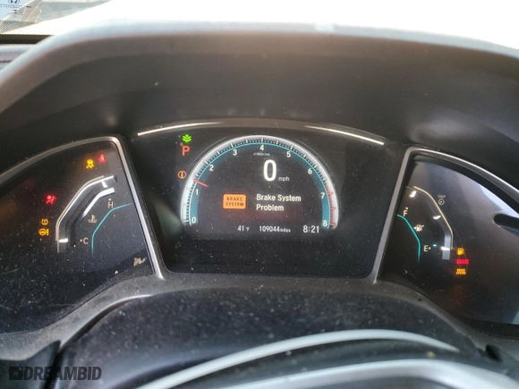 2018 Honda Civic Sedan EX with VIN 2HGFC2F71JH597207, listed as a Copart auction lot 45045595 with 109,044 mi miles and Salvage Title. Bid and sale history available at carsss.com. Image 9.
