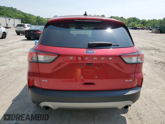 2022 Ford Escape SE with VIN 1FMCU9G68NUB72093, listed as a Copart auction lot 59120035 with 33,049 mi miles and Salvage title. Bid and sale history available at DreamBid. Image 6.