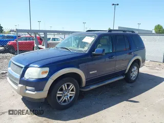 2008 Ford Explorer Eddie Bauer with VIN 1FMEU64E28UA00911, listed as a IAAI auction lot 42187858 with 187,368 mi miles. Bid and sale history available at carsss.com. Image 2.