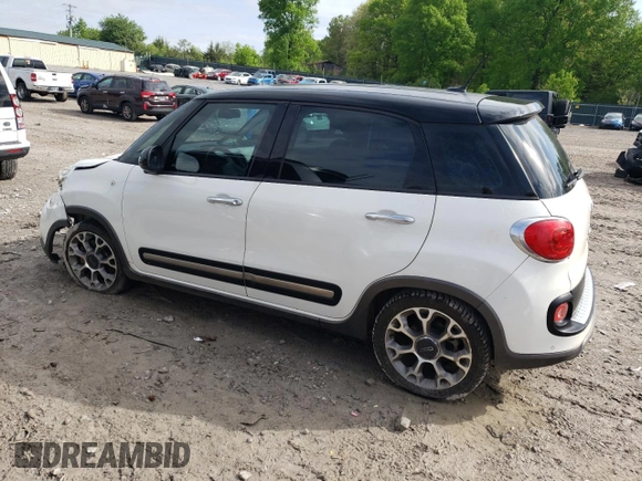2014 FIAT 500L Trekking with VIN ZFBCFADH2EZ003859, listed as a Copart auction lot 54135675 with 151,095 mi miles and Salvage Title. Bid and sale history available at DreamBid. Image 2.
