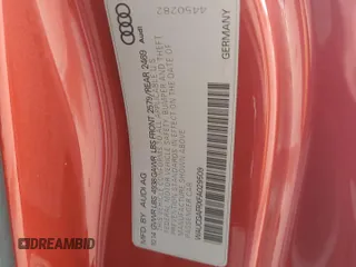 2015 Audi S5 Premium Plus with VIN WAUCGAFRXFA029509, listed as a Copart auction lot 85071334 with 68,965 mi miles and Salvage Title. Bid and sale history available at carsss.com. Image 12.