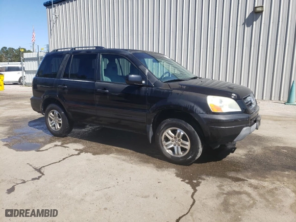 2004 Honda Pilot EX with VIN 2HKYF184X4H505843, listed as a Copart auction lot 50374245 with 237,863 mi miles and Salvage Title. Bid and sale history available at carsss.com. Image 4.