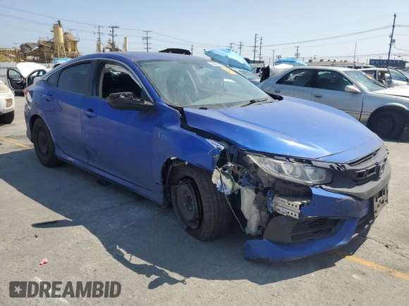 2017 Honda Civic LX with VIN 19XFC2F57HE222022, listed as a Copart auction lot 59983835 with 129,119 mi miles and Salvage title. Bid and sale history available at DreamBid. Image 4.