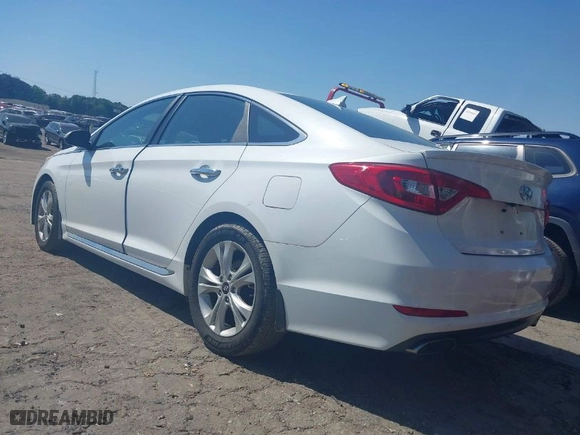 2015 Hyundai Sonata 2.4L Sport with VIN 5NPE34AFXFH213735, listed as a IAAI auction lot 42043045 with 114,822 mi miles. Bid and sale history available at carsss.com. Image 3.