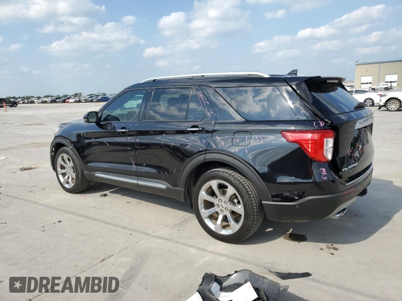 2020 Ford Explorer Platinum with VIN 1FM5K8HC1LGA26482, listed as a Copart auction lot 53667005 with 32,030 mi miles and Salvage title. Bid and sale history available at DreamBid. Image 2.