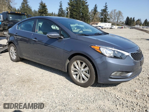 2014 Kia Forte EX with VIN KNAFX4A81E5050091, listed as a Copart auction lot 53796535 with 86,378 mi miles and Salvage Title. Bid and sale history available at carsss.com. Image 4.