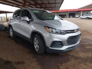 2018 Chevrolet Trax LS with VIN 3GNCJKSB0JL245686, listed as a IAAI auction lot 41915778 with 67,497 mi miles. Bid and sale history available at carsss.com. Image 1.