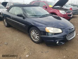 2001 Chrysler Sebring Limited with VIN 1C3EL65U71N600793, listed as a Copart auction lot 55685344 with 0 mi miles and Clean Title. Bid and sale history available at carsss.com. Image 4.
