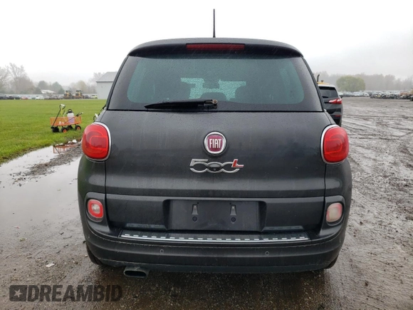 2014 FIAT 500L Easy with VIN ZFBCFABH9EZ027966, listed as a Copart auction lot 81170874 with 118,018 mi miles and Salvage Title. Bid and sale history available at carsss.com. Image 6.