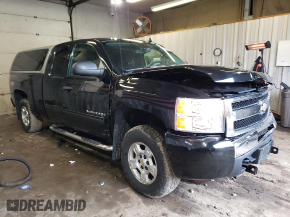2009 Chevrolet Silverado 1500 LT with VIN 1GCEK29099Z297597, listed as a Copart auction lot 50965095 with 175,640 mi miles and Salvage Title. Bid and sale history available at DreamBid. Image 4.