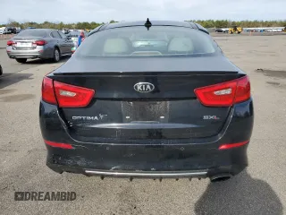 2014 Kia Optima SXL Turbo with VIN 5XXGR4A62EG343428, listed as a Copart auction lot 52742035 with 109,155 mi miles and Salvage Title. Bid and sale history available at DreamBid. Image 6.