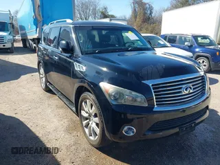 2012 Infiniti QX56 8-passenger with VIN JN8AZ2ND1C9715889, listed as a IAAI auction lot 41440893 with 221,212 mi miles and . Bid and sale history available at DreamBid. Image 1.