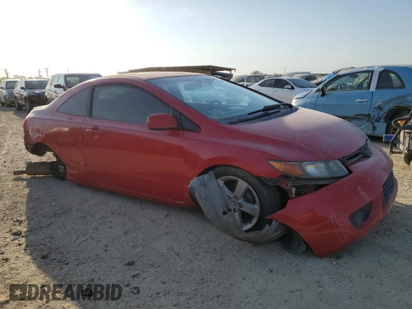 2008 Honda Civic Cpe EX with VIN 2HGFG12818H581015, listed as a Copart auction lot 53350105 with 165,153 mi miles and Salvage Title. Bid and sale history available at carsss.com. Image 4.