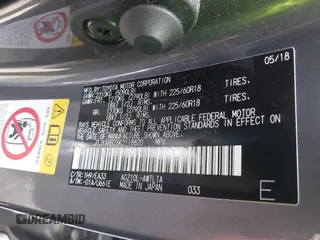 2019 Lexus NX 300 with VIN JTJYARBZ6K2118820, listed as a IAAI auction lot 42206511 with 82,480 mi miles and . Bid and sale history available at DreamBid. Image 9.