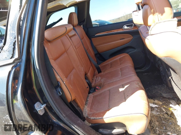 2013 Jeep Grand Cherokee Overland with VIN 1C4RJFCT2DC536899, listed as a IAAI auction lot 41853217 with 1 mi miles. Bid and sale history available at carsss.com. Image 8.