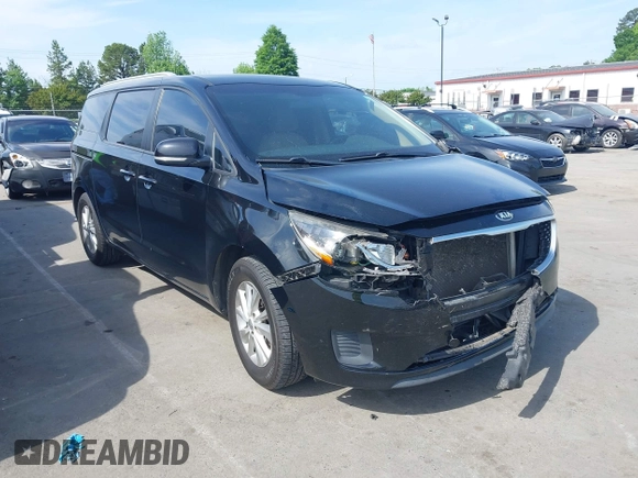 2015 Kia Sedona LX with VIN KNDMB5C17F6069139, listed as a IAAI auction lot 42064125 with 226,244 mi miles and . Bid and sale history available at DreamBid. Image 1.