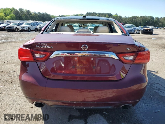 2017 Nissan Maxima SL with VIN 1N4AA6AP1HC370390, listed as a Copart auction lot 52683855 with 156,933 mi miles and Salvage title. Bid and sale history available at DreamBid. Image 6.