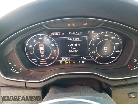 2018 Audi A5 Sportback Premium Plus with VIN WAUBNCF55JA007923, listed as a Copart auction lot 42513324 with 84,797 mi miles. Bid and sale history available at carsss.com. Image 9.