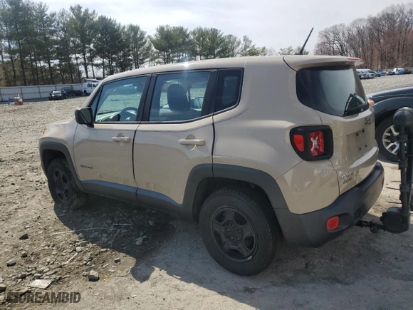 2016 Jeep Renegade Sport with VIN ZACCJBAT3GPE32732, listed as a Copart auction lot 49978035 with 0 mi miles and Clean Title. Bid and sale history available at carsss.com. Image 2.