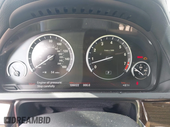 2011 BMW 7 Series 750Li xDrive z VIN WBAKC8C54BC431851, wystawiony jako IAAI lot #42216519 z przebiegiem 106 022 mil mil oraz . Historia ofert i sprzedaży dostępna na DreamBid. Obrazek 7.