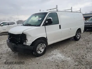 2014 Chevrolet Express Cargo Van with VIN 1GCWGFBA9E1122629, listed as a Copart auction lot 81180664 with 166,832 mi miles and Clean Title. Bid and sale history available at carsss.com. Image 1.