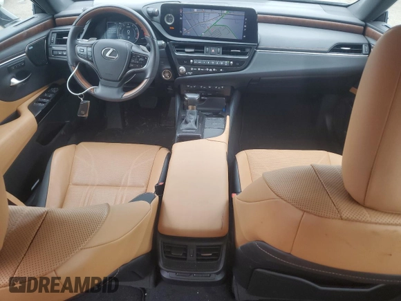 2022 Lexus ES with VIN 58AFZ1B1XNU133154, listed as a Copart auction lot 67235464 with 9,478 mi miles and Salvage Title. Bid and sale history available at carsss.com. Image 8.