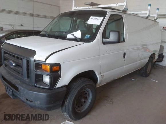 2011 Ford Econoline Cargo Commercial with VIN 1FTNE2EW9BDB11058, listed as a IAAI auction lot 42202069 with 282,179 mi miles. Bid and sale history available at carsss.com. Image 2.