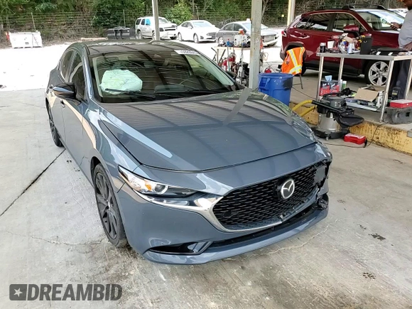 2022 Mazda 3 Carbon Edition with VIN 3MZBPACL0NM318475, listed as a Copart auction lot 59286455 with 27,327 mi miles and Salvage title. Bid and sale history available at DreamBid. Image 13.