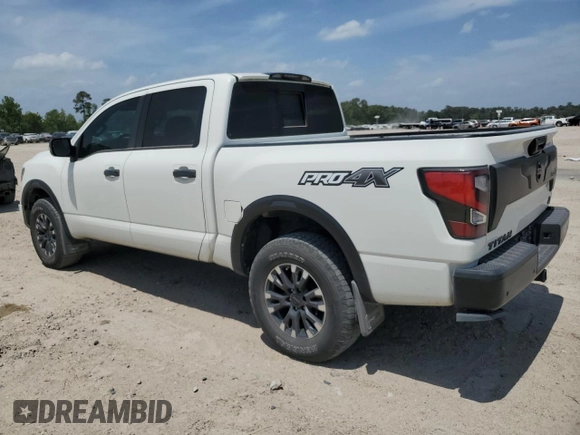 2021 Nissan Titan Pro-4X z VIN 1N6AA1ED0MN533801, wystawiony jako Copart lot #53301215 z przebiegiem 41 991 mil mil oraz Szkoda całkowita • Salvage title. Historia ofert i sprzedaży dostępna na DreamBid. Obrazek 2.