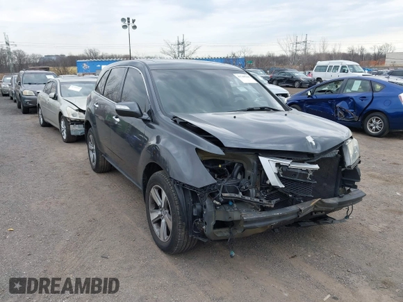 2013 Acura MDX with VIN 2HNYD2H25DH517086, listed as a IAAI auction lot 41748238 with 109,219 mi miles. Bid and sale history available at carsss.com. Image 1.