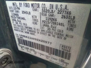1995 Ford Aerostar z VIN 1FMDA11UXSZA20577, wystawiony jako IAAI lot #36216631 z przebiegiem Nie podano mil oraz . Historia ofert i sprzedaży dostępna na DreamBid. Obrazek 9.