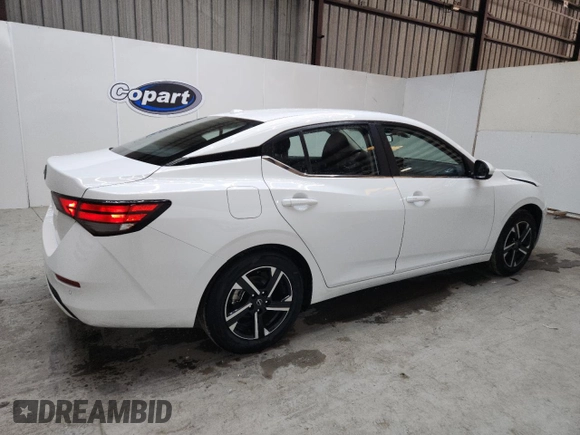 2025 Nissan Sentra SV с VIN 3N1AB8CV1SY301666, выставлен на аукционе Copart как лот 61180545 с пробегом 7 287 миль миль и Чистый • Clean title. История ставок и продаж доступна на DreamBid. Изображение 3.