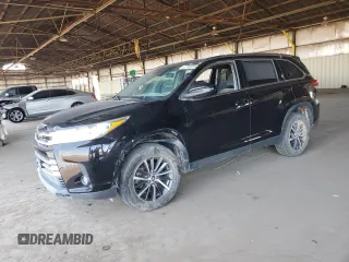 2019 Toyota Highlander SE with VIN 5TDKZRFH2KS560618, listed as a Copart auction lot 64097675 with 124,966 mi miles and Clean title. Bid and sale history available at DreamBid. Image 1.