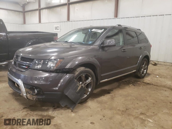 2015 Dodge Journey Crossroad with VIN 3C4PDDGG6FT603267, listed as a Copart auction lot 86985114 with 131,365 mi miles and Clean Title. Bid and sale history available at carsss.com. Image 1.