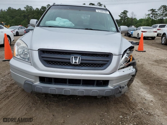 2004 Honda Pilot EX with VIN 2HKYF18564H609898, listed as a Copart auction lot 51265105 with 205,637 mi miles and Salvage Title. Bid and sale history available at carsss.com. Image 5.