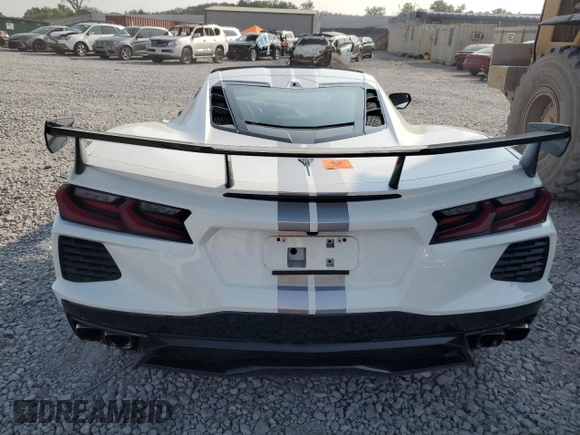 2021 Chevrolet Corvette 2LT with VIN 1G1YB2D47M5120014, listed as a Copart auction lot 61862085 with Not provided miles and Salvage title. Bid and sale history available at DreamBid. Image 6.