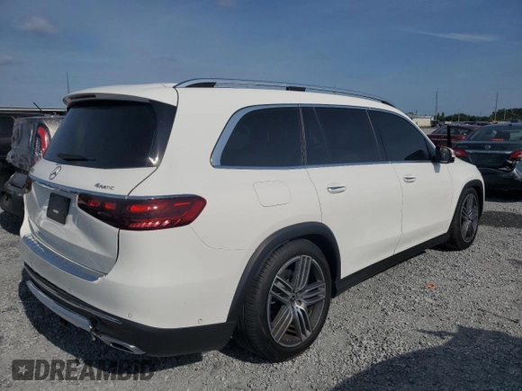2024 Mercedes-Benz GLS 450 with VIN 4JGFF5KEXRB087062, listed as a Copart auction lot 56162235 with 20,550 mi miles and Salvage title. Bid and sale history available at DreamBid. Image 3.