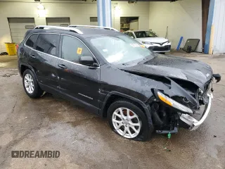2014 Jeep Cherokee Latitude with VIN 1C4PJMCS9EW128600, listed as a Copart auction lot 43817505 with Not Provided miles and Salvage Title. Bid and sale history available at DreamBid. Image 4.