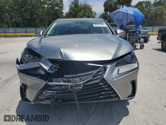 2021 Lexus NX 300 with VIN JTJGARBZ4M2180456, listed as a Copart auction lot 59181055 with 45,456 mi miles and Salvage title. Bid and sale history available at DreamBid. Image 5.