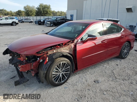 2024 Lexus ES with VIN 58ADZ1B18RU166151, listed as a Copart auction lot 87188364 with 12,026 mi miles and Salvage Title. Bid and sale history available at carsss.com. Image 1.