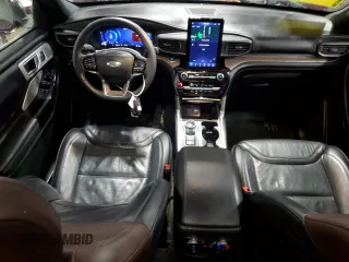 2022 Ford Explorer Platinum with VIN 1FM5K8HW4NNA06011, listed as a Copart auction lot 84296524 with 51,429 mi miles and Salvage Title. Bid and sale history available at carsss.com. Image 8.