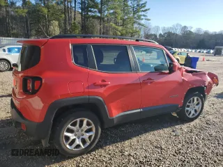 2017 Jeep Renegade Latitude with VIN ZACCJBBB8HPG02722, listed as a Copart auction lot 49951795 with 82,366 mi miles and Salvage Title. Bid and sale history available at carsss.com. Image 3.