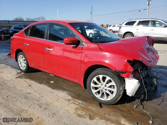 2018 Nissan Sentra SV with VIN 3N1AB7AP0JL618235, listed as a Copart auction lot 48498575 with 62,248 mi miles and Salvage Title. Bid and sale history available at carsss.com. Image 4.