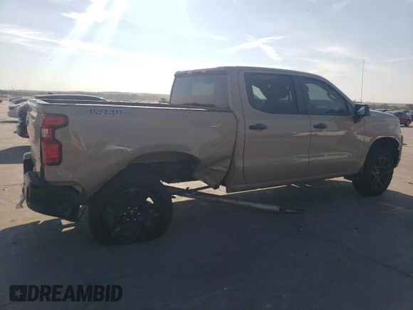 2022 Chevrolet Silverado 1500 Custom Trail Boss with VIN 3GCPDCED8NG613390, listed as a Copart auction lot 71494664 with 57,928 mi miles and Salvage Title. Bid and sale history available at DreamBid. Image 3.