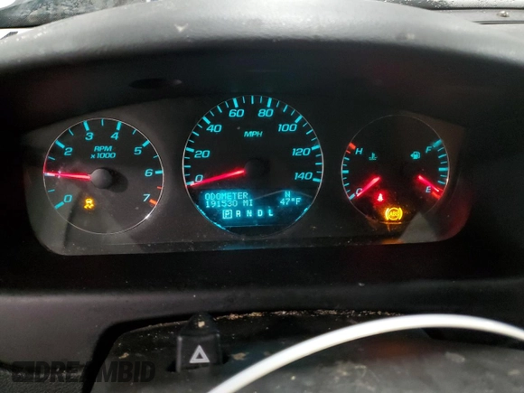 2016 Chevrolet Impala LT with VIN 2G1WB5E37G1102357, listed as a Copart auction lot 45478315 with 191,530 mi miles and Salvage Title. Bid and sale history available at DreamBid. Image 9.