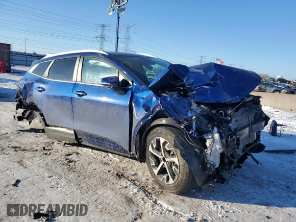 2024 Kia Sportage EX with VIN 5XYK3CDF7RG210456, listed as a Copart auction lot 45816055 with 23,891 mi miles and Salvage Title. Bid and sale history available at DreamBid. Image 4.