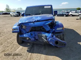 2020 Jeep Wrangler Unlimited Sahara with VIN 1C4HJXEN0LW318599, listed as a Copart auction lot 53258355 with 68,131 mi miles and Salvage title. Bid and sale history available at DreamBid. Image 5.