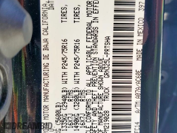 2023 Toyota Tacoma SR5 с VIN 3TMAZ5CN0PM219028, выставлен на аукционе Copart как лот 52050355 с пробегом 31 371 миль миль и Списание • Salvage title. История ставок и продаж доступна на DreamBid. Изображение 15.