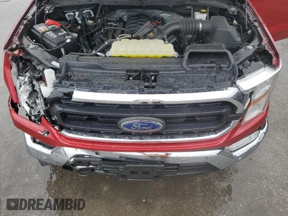 2021 Ford F-150 XL with VIN 1FTMF1E56MKE11052, listed as a Copart auction lot 46273985 with 31,100 mi miles and Salvage title. Bid and sale history available at DreamBid. Image 11.